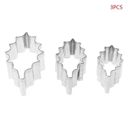 Holly Leaf Cutters - Set of 3
